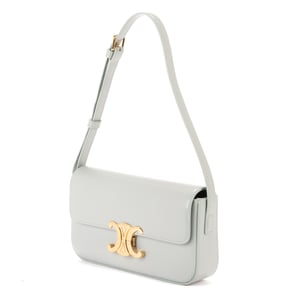 Celine Teen Triomphe Azul  en Azul claro Piel de becerro