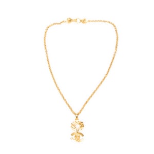 Chanel CC Pendant Chain Necklace  en Oro Acero inoxidable sin níquel