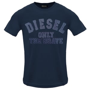 Camiseta Diesel Monotone Con Logo En Relieve Total Eclipse