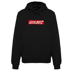 Sudadera Con Capucha Negra Con Logo De Flecha De Diesel