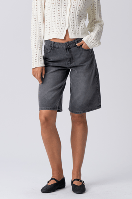 Pantalones cortos vaqueros - Denim negro