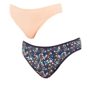 Pack-2 Braguitas Perfect Confort de algodón elástico P0A8S para Mujer