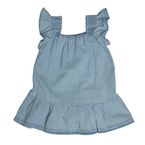 Conjunto de 2 Piezas Vestido Vaquero y Braguita 602112 para Bebé Niña