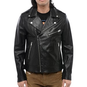 Chaqueta De Cuero Negra Diesel L-garrett-r
