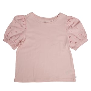 Camiseta con Mangas Abullonadas Bordadas 601395 para Niña