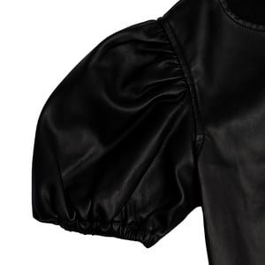 Vestido Efecto Piel con Mangas Abullonadas 786914 para Niña