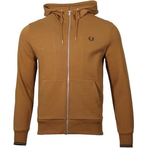 Sudadera Con Capucha Y Cremallera Fred Perry Dark Caramel