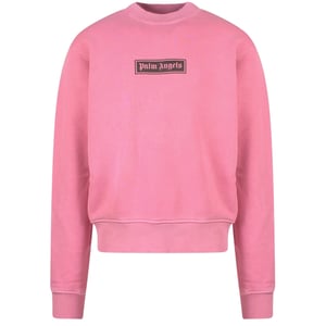 Sudadera Con Cuello Redondo Y Logo De Caja Gd De Palm Angels, Color Rosa