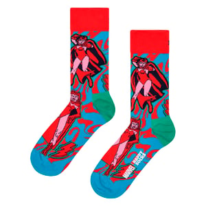 Calcetines de novedad de la Mujer Maravilla de Marvel para hombres | Idea de regalo