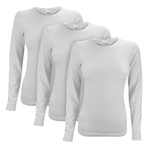 Paquete de 3 Camisetas Térmicas de Manga Larga para Dama para Invierno