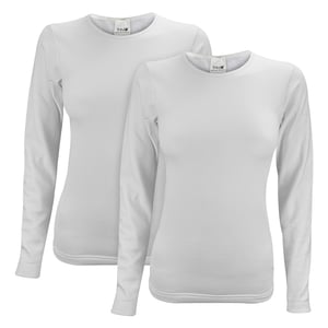 Pack de 2 camisetas térmicas de manga larga para mujer para invierno