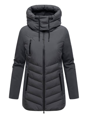 Chaqueta de invierno para mujer Marikoo Tivaa XVI con softshell y capucha desmontable