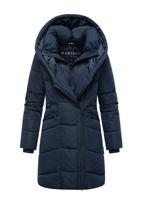 Abrigo acolchado de mujer Marikoo Virenaa con diseño de capas y forro polar