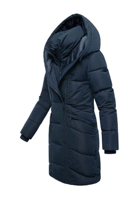 Abrigo acolchado de mujer Marikoo Virenaa con diseño de capas y forro polar