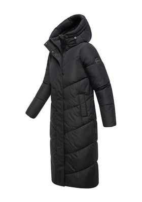 Abrigo acolchado de invierno Marikoo Ranjaa para mujer con capucha y detalles reflectantes