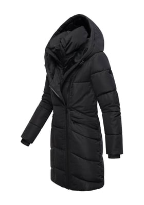 Abrigo acolchado de mujer Marikoo Virenaa con diseño de capas y forro polar