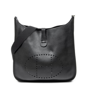 Hermès Evelyne II TGM en Negro Piel de becerro