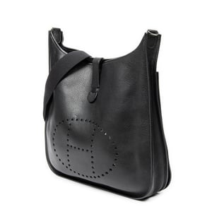 Hermès Evelyne II TGM en Negro Piel de becerro