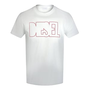 Camiseta Blanca Brillante Con El Logotipo De Diesel