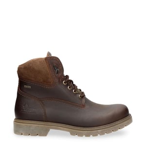 Botines Panama Jack Amur GTX C10 de piel impermeable en color castaño para hombre