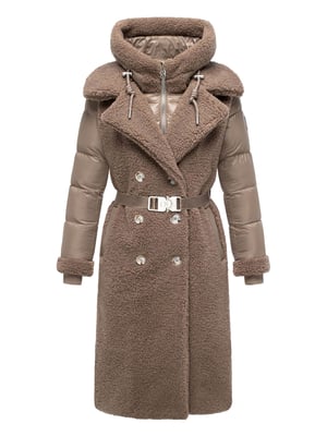 Abrigo teddy de mujer Navahoo Kuscheltraum con interior acolchado 2 en 1