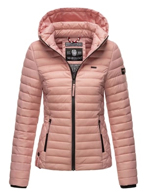 Chaqueta acolchada Marikoo Samtpfote para mujer con capucha desmontable y puños de canalé