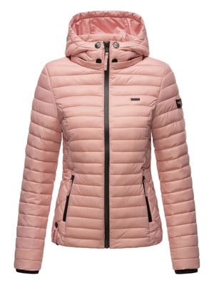 Chaqueta acolchada Marikoo Samtpfote para mujer con capucha desmontable y puños de canalé