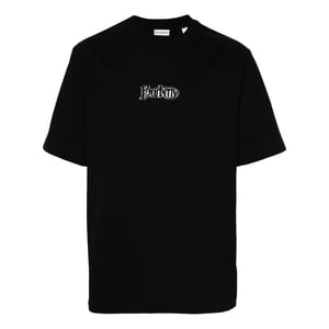 Camiseta Negra Carbón Con El Logotipo De Burberry Signature