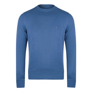 Sudadera De Cuello Redondo Azul Índigo Descolorido De Tommy Hilfiger
