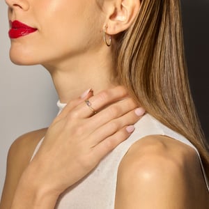 Pendientes Luxenter con Circonitas Brillantes en acabado de oro de 18k - Firmou