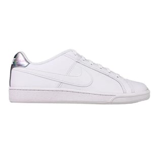 Zapatillas Nike Court Royale Con Tacón Plateado Y Blancas