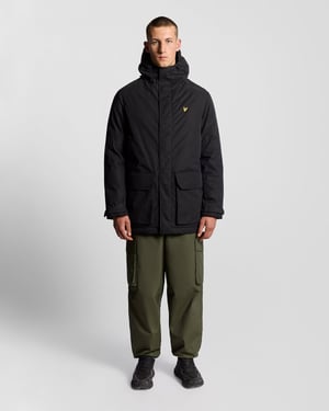 Parka con Capucha de Gran Peso Lyle & Scott - Negra