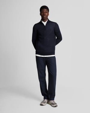Camisa de Popelín de Tejido Elástico Lyle & Scott - Blanca