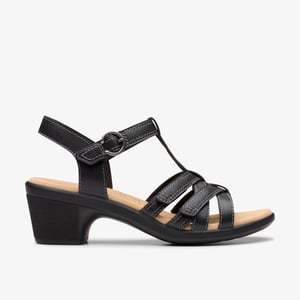 Sandalias de Cuero Negros Emily2 Rose