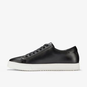 Zapatos Deportivos de Cuero Negro Lockton Lace