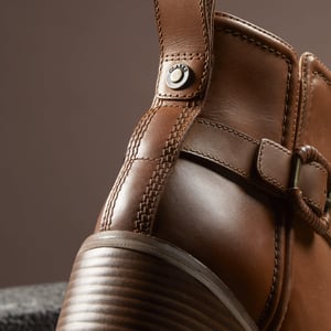 Botas Lea Mid Tan Chamberly Trim