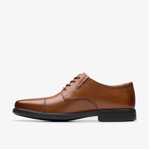 Zapatos de cuero en tono marrón oscuro Cosgrove Cap