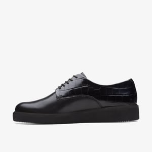Zapatos Combinados Glickly Derby2 Negros