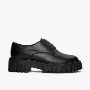 Zapatos de Cuero Negro Page Walk