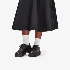 Zapatos de Cuero Negro Page Walk