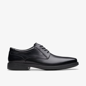 Zapatos de Cuero Negro Wendell LaceII