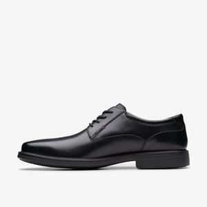 Zapatos de Cuero Negro Wendell LaceII
