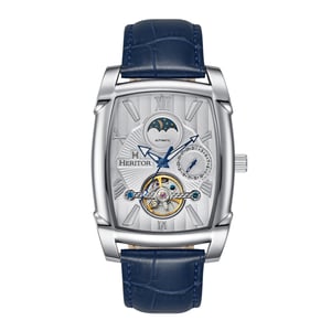 Reloj automático Heritor Valentin con correa de cuero y fecha