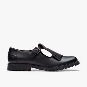 Zapatos de Cuero Negro Griffin Mia2