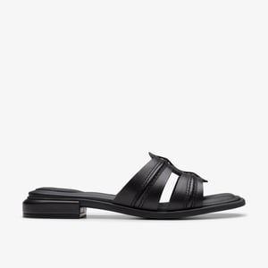 Sandalias de Cuero Negro Ariany Mule