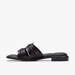 Sandalias de Cuero Negro Ariany Mule
