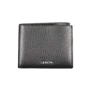 Billetera de Cuero Negro Calvin Klein