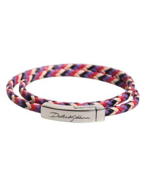 Pulsera de cuero trenzado con cierre magnético