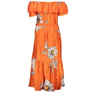 Vestido Maxi con Estampado de Margaritas Estilo Offshoulder