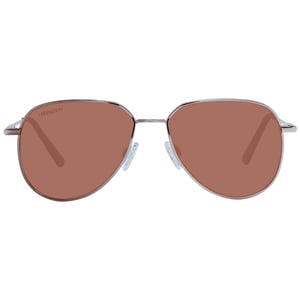 Gafas de sol aviador con marco de metal en oro rosa